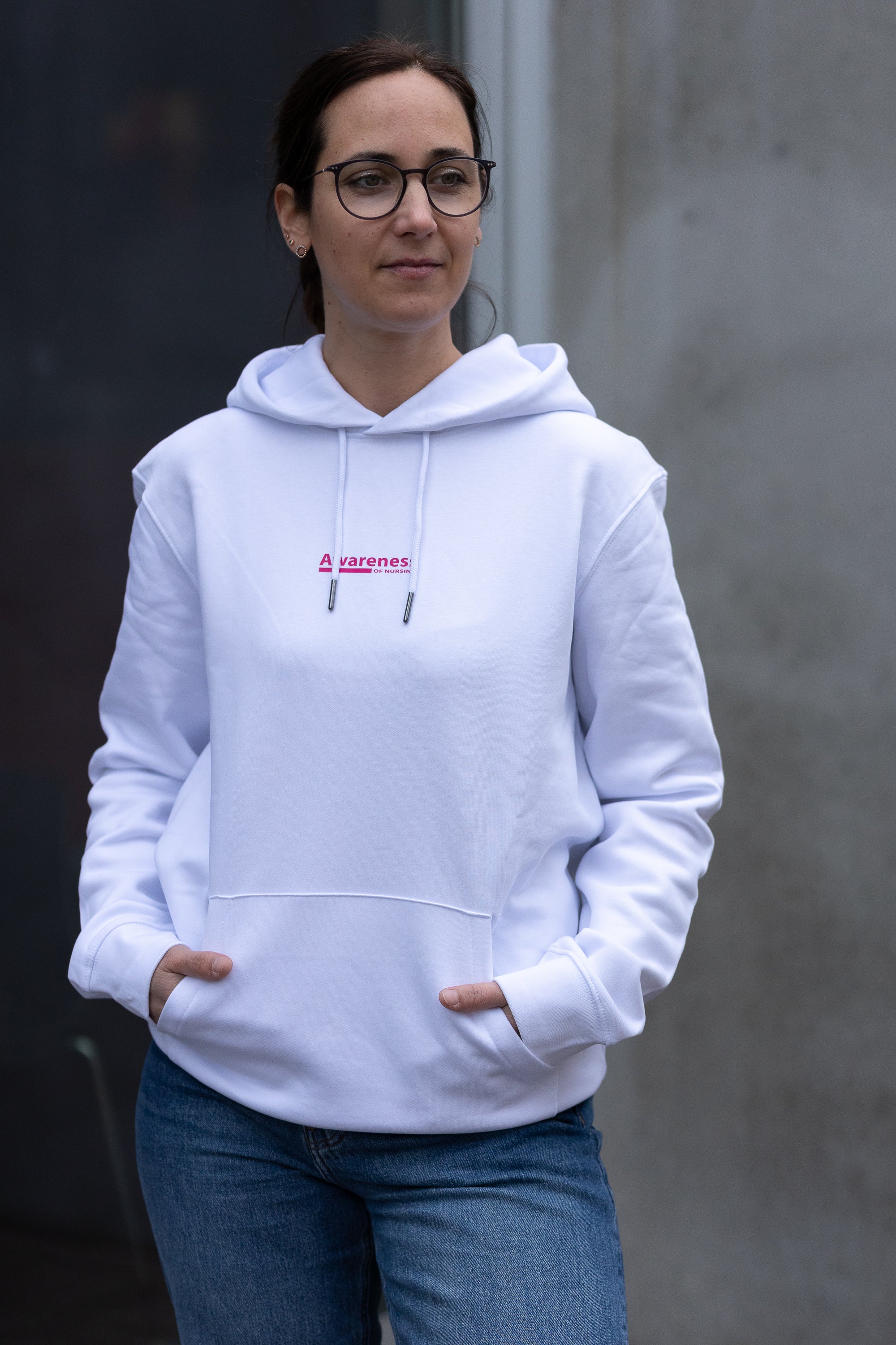Hoodie - weiß - unisex - RESPECT
