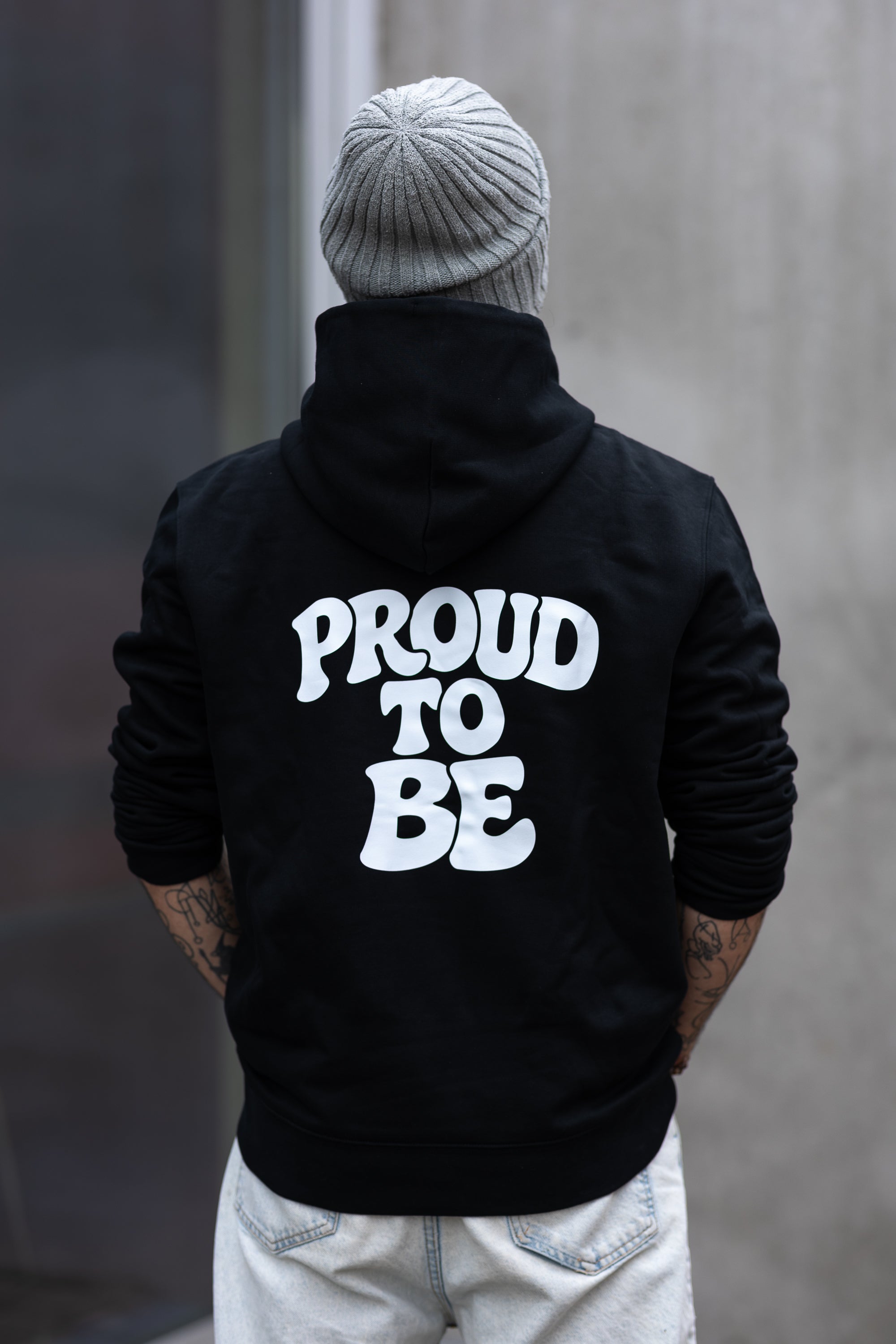 Zip Hoodie - schwarz - unisex - PROUD