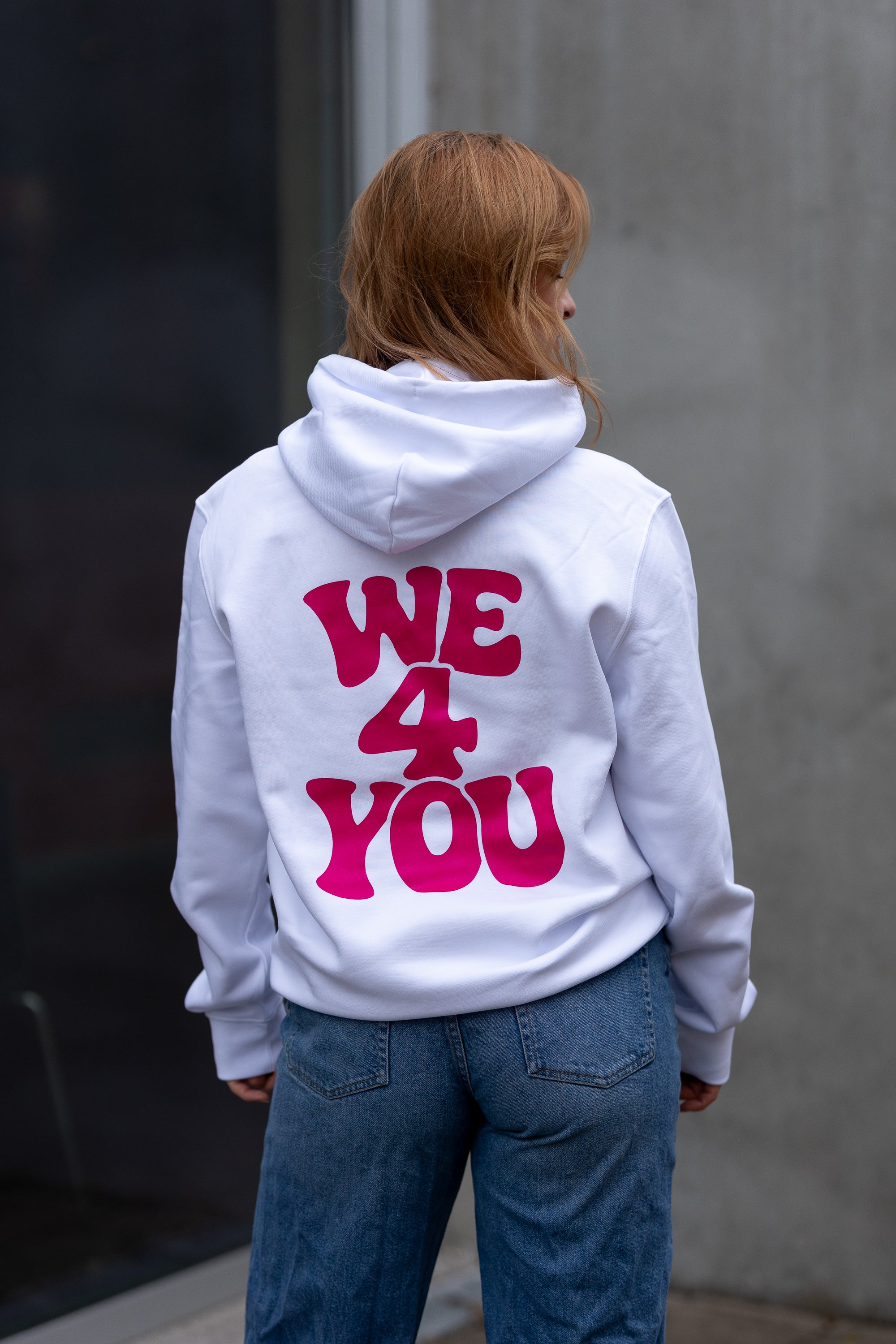 Zip Hoodie - weiß - unisex - we4you