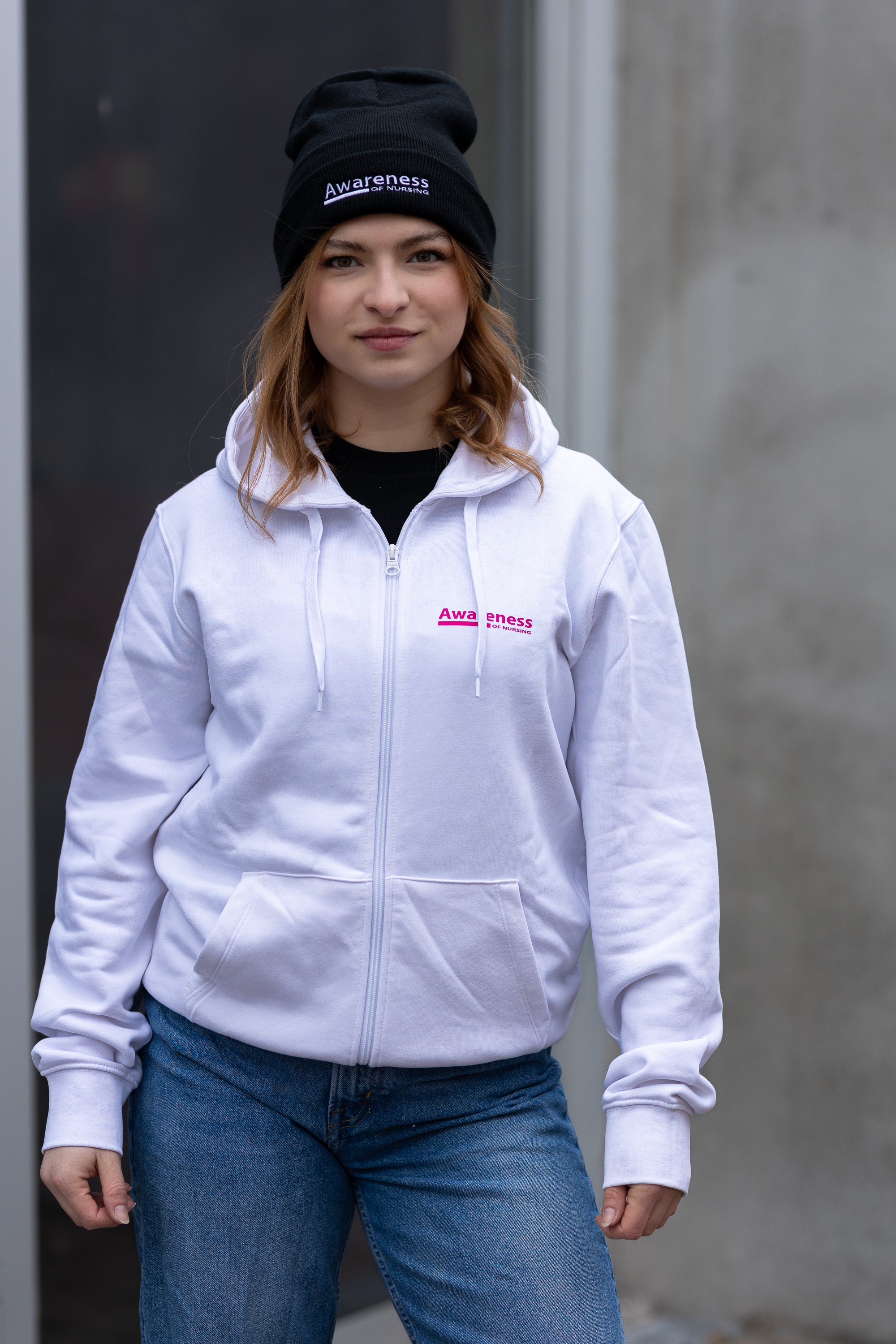 Zip Hoodie - weiß - unisex - we4you