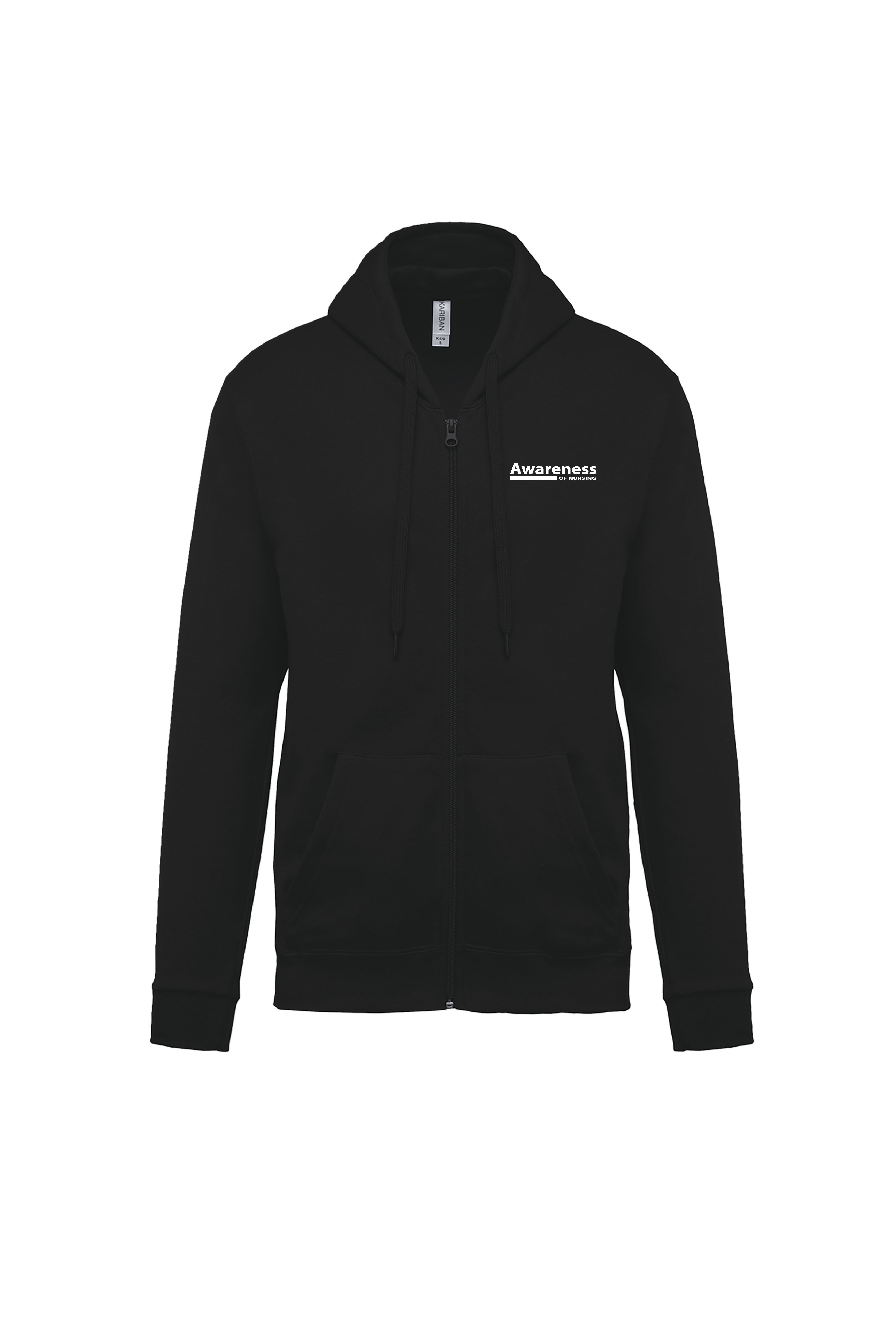 Zip Hoodie - schwarz - unisex - RESPECT